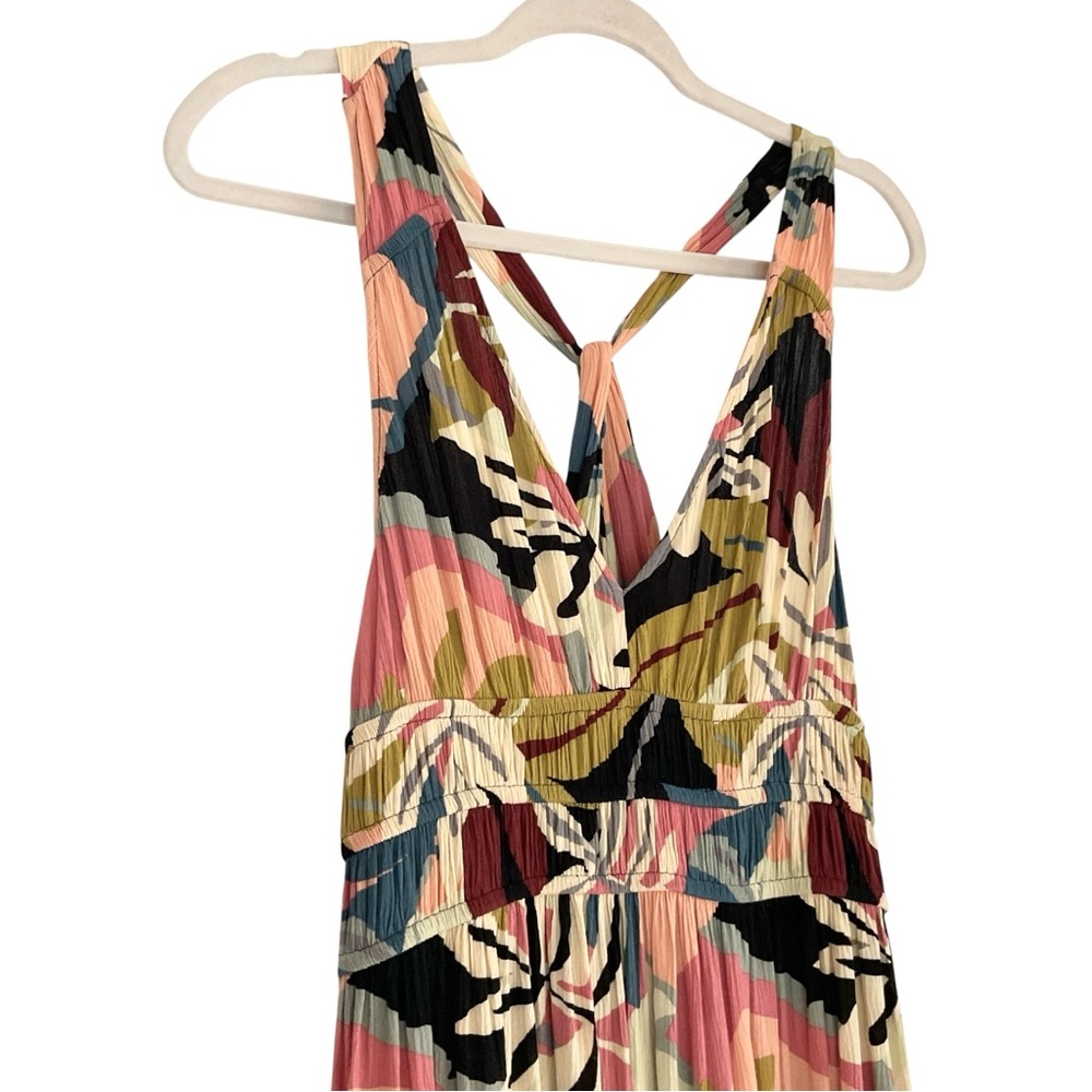 Loft Beach Tropical Print Maxi Dress With Twist Back Size XS - Picture 4 of 7